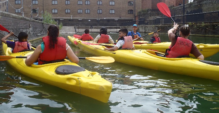 Group Kayaking in double kayaks