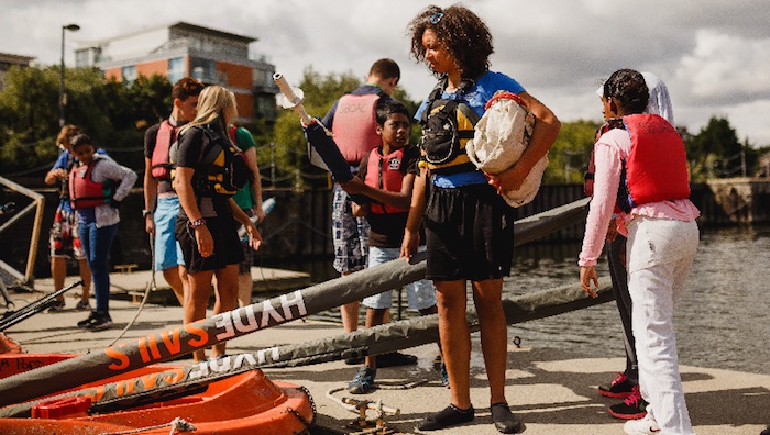 sailing boats on the dock with instructor